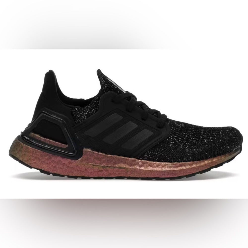 Adidas Ultra Boost 20 in Metallic Black/ Signal Pink